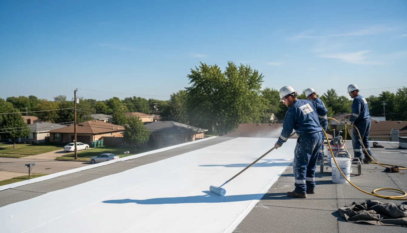 Commercial roof coating in Fenton, MO near me